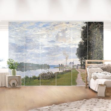 Schiebegardinen Set - Claude Monet - Die Uferpromenade bei Argenteuil - Flächenvorhänge