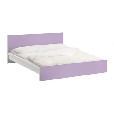 Möbelfolie für IKEA Malm Bett niedrig 140x200cm - Klebefolie Colour Lavender