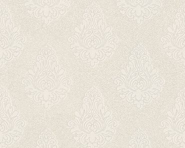 Architects Paper Mustertapete Nobile in Creme, Metallic, Weiß