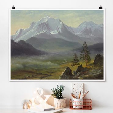 Poster - Albert Bierstadt - Mont Blanc - Querformat 3:4