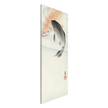 Magnettafel - Vintage Illustration Asiatische Fische I - Memoboard Panorama Hochformat 2:1