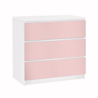Möbelfolie für IKEA Malm Kommode - Klebefolie Colour Rose