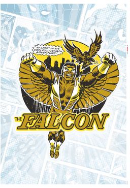 Wandtattoo - Falcon Gold Comic Classic