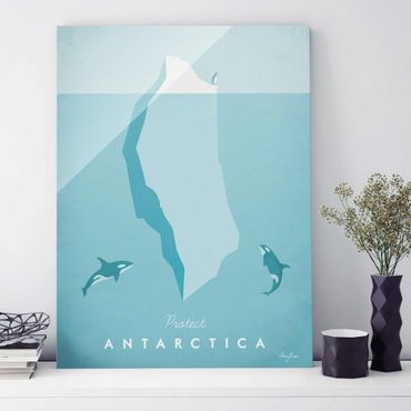 Glasbild - Reiseposter - Antarktis - Hochformat 4:3