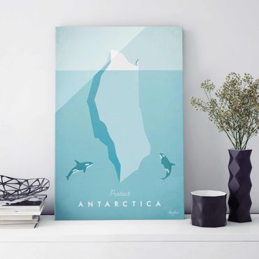 Glasbild - Reiseposter - Antarktis - Hochformat 3:2