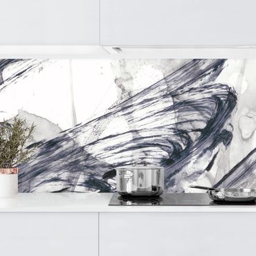Küchenrückwand - Sonar Schwarz Weiß I