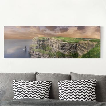 Leinwandbild - Cliffs Of Moher - Panorama Quer