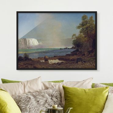 Bild mit Rahmen - Albert Bierstadt - Niagarafälle - Querformat 3:4