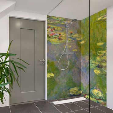 Duschrückwand - Claude Monet - Grüne Seerosen