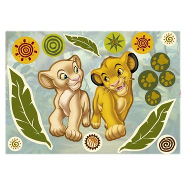 Wandtattoo - Disney - Der König der Löwen - Simba und Nala