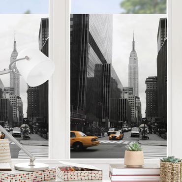 Fensterfolie - Sichtschutz Fenster Empire State Building - Fensterbilder
