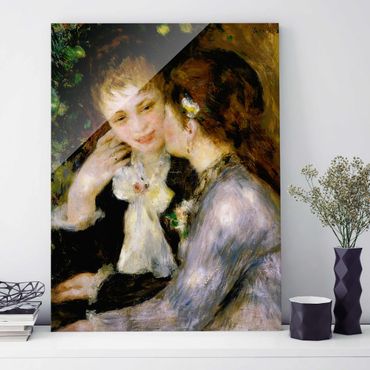 Glasbild - Kunstdruck Auguste Renoir - Bekenntnisse - Impressionismus Hoch 3:4
