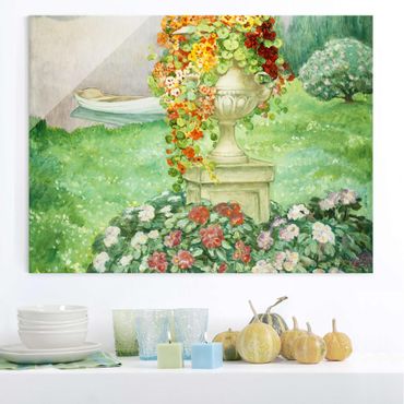 Glasbild - Kunstdruck Henri Lebasque - Der Garten - Quer 4:3