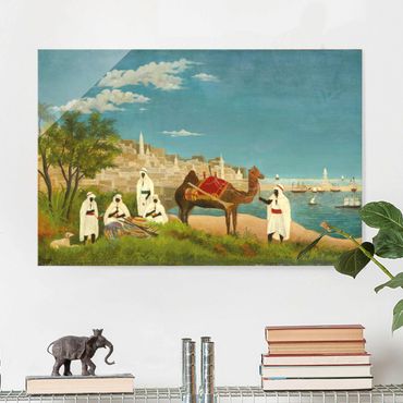 Glasbild - Kunstdruck Henri Rousseau - Landschaft um Algier - Quer 3:2