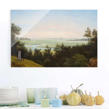 Glasbild - Kunstdruck Karl Friedrich Schinkel - Landschaft bei Pichelswerder - Quer 3:2