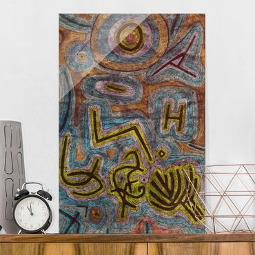 Glasbild - Kunstdruck Paul Klee - Katharsis - Expressionismus Hoch 2:3