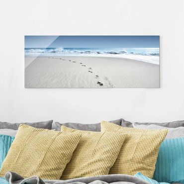 Strand V2 Nordsee Panorama Format Bild auf Leinwand Wandbilder Bilder 