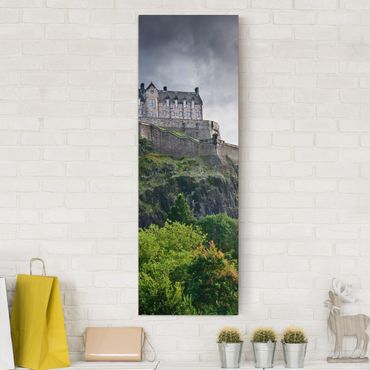Leinwandbild - Edinburgh Castle - Panorama Hoch