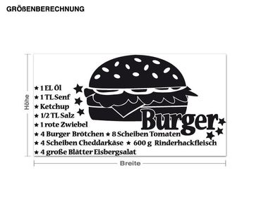 Wandtattoo Burger