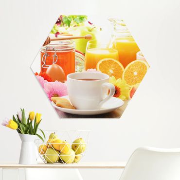 Hexagon Bild Forex - Sommerlicher Frühstückstisch