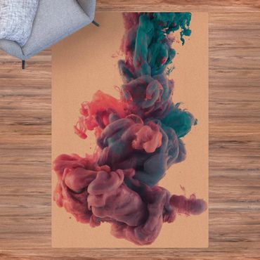 Kork-Teppich - Abstrakte flüssige Farbe - Hochformat 2:3