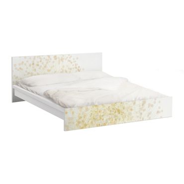 Möbelfolie für IKEA Malm Bett niedrig 180x200cm - Klebefolie No.RY6 Blütenregen