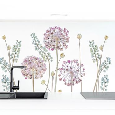 Küchenrückwand - Allium Illustration