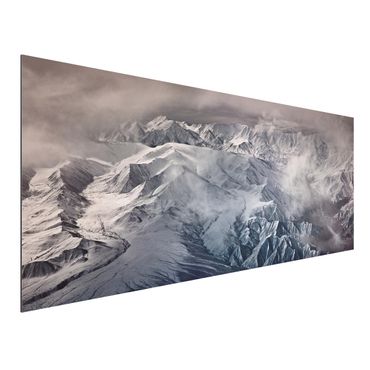 Aluminium Print - Berge von Tibet - Panorama