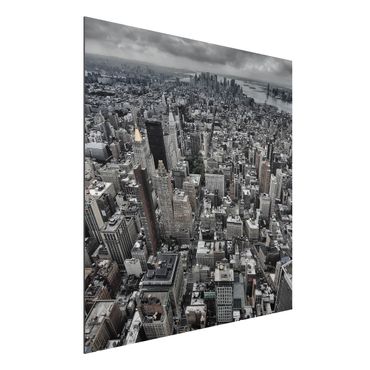 Aluminium Print - Blick über Manhattan - Quadrat 1:1