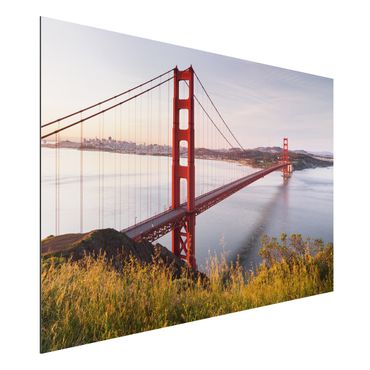 Golden Gate Bridge in San Francisco Leinwandbild im Panoramaformat |  Bilderwelten