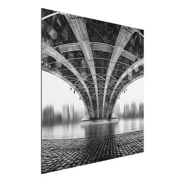 Alu-Dibond Bild - Under The Iron Bridge