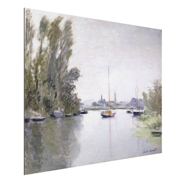 Alu-Dibond Bild - Claude Monet - Argenteuil, von einem kleinen Arm der Seine aus gesehen