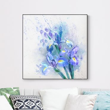 Wechselbild - Aquarell Blumen Iris