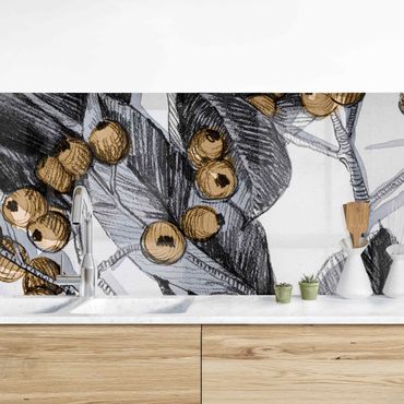 Küchenrückwand - Aquarellbeeren