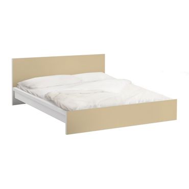 Möbelfolie für IKEA Malm Bett niedrig 160x200cm - Klebefolie Colour Light Brown