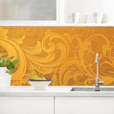 Küchenrückwand - Goldener Barock
