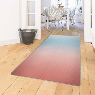 Teppich - Blau-Rosa Farbverlauf