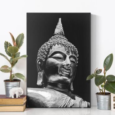 Akustik-Wechselbild - Buddha Statue Gesicht