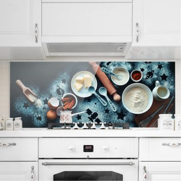 Küchenrückwand aus Glas ESG Spritzschutz 125x50cm Tasse Kaffee Kaffeebohne Küche 