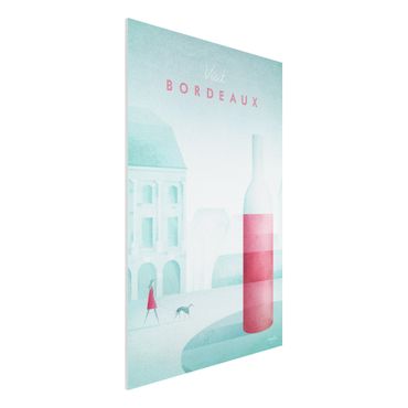 Forex Fine Art Print - Reiseposter - Bordeaux - Hochformat 3:2