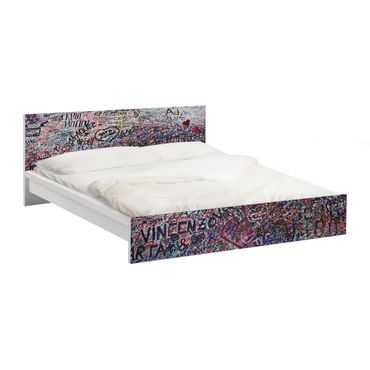 Möbelfolie für IKEA Malm Bett niedrig 140x200cm - Klebefolie Verona - Romeo & Julia