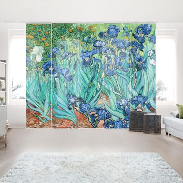 Schiebegardinen Set - Vincent van Gogh - Iris - 5 Flächenvorhänge
