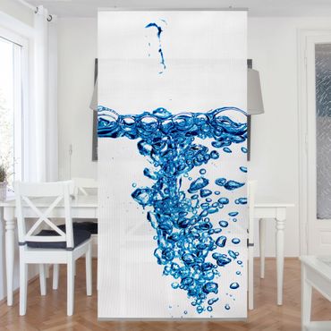 Raumteiler - Fresh Blue Water 250x120cm