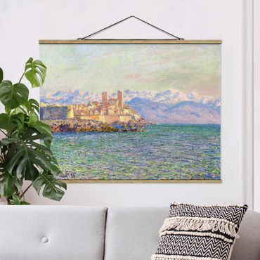 Stoffbild mit Posterleisten - Claude Monet - Antibes-Le Fort - Querformat 4:3