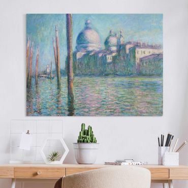 Leinwandbild - Claude Monet - Der große Kanal - Querformat 4:3