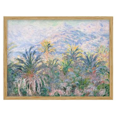 Bild mit Rahmen - Claude Monet - Palmen bei Bordighera