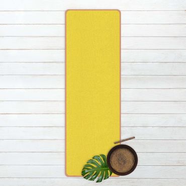 Yogamatte Kork - Colour Lemon Yellow