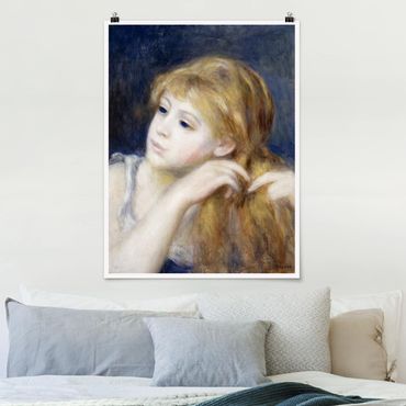 Poster - Auguste Renoir - Kopf eines Mädchens - Hochformat 3:4