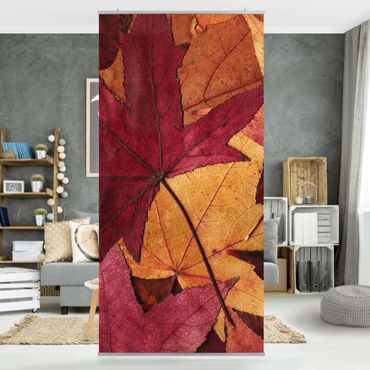 Raumteiler - Coloured Leaves 250x120cm