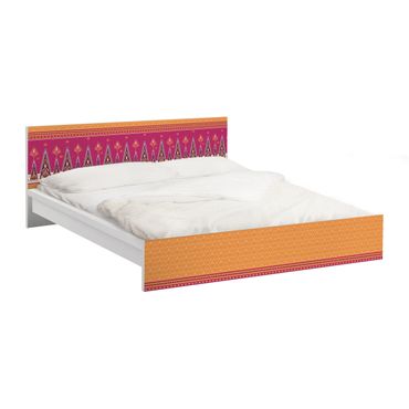 Möbelfolie für IKEA Malm Bett niedrig 140x200cm - Klebefolie Sommer Sari